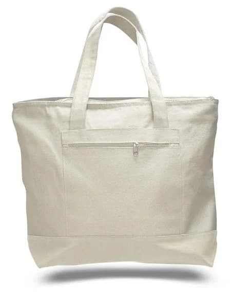 Canvas Tote Bags with Zipper