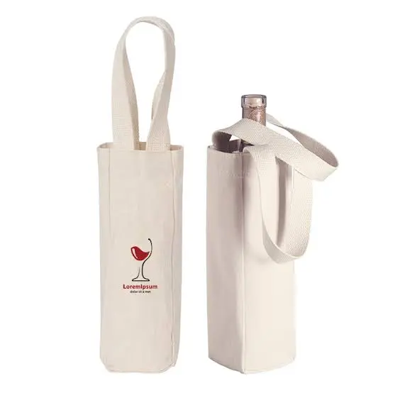 Canvas Wine Bottle Bags