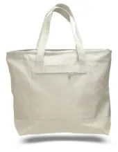 Canvas Tote Bags with Zipper