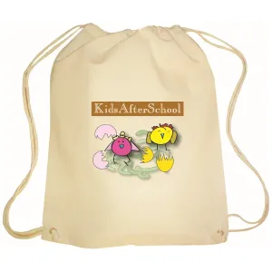 Cotton drawstring backpack