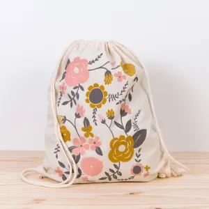 Canvas drawstring backpacks