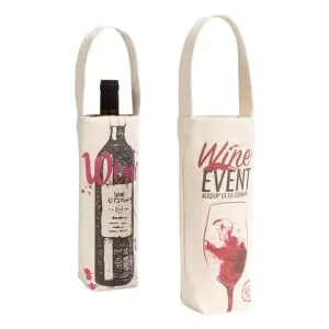 Single Bottle Canvas Wine Tote
